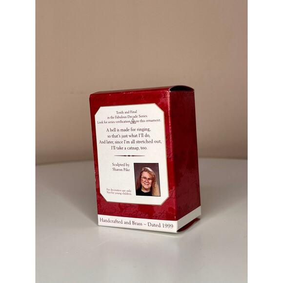 VINTAGE MIB Hallmark Keepsake 1999 Fabulous Decade #10F - Cat - Ornament - Picture 5 of 8